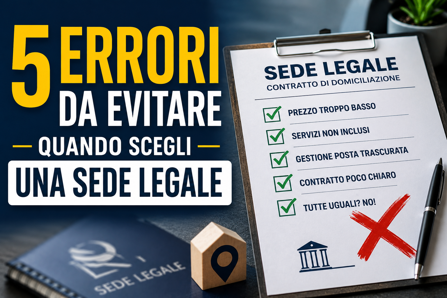ERRORI DA EVITARE QUANDO SCEGLI UNA SEDE LEGALE