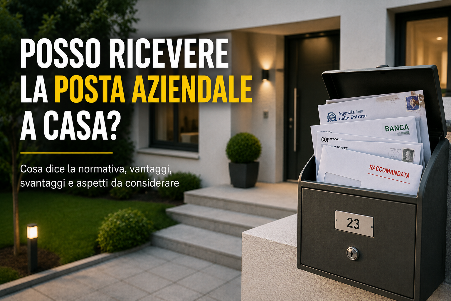 Posso ricevere la posta aziendale a casa